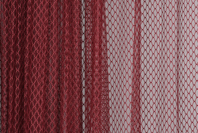 BAKLAVA BORDO RENK TEK KANAT Hazır dikilmiş Pileli Fon Perde 300*260 cm - 4