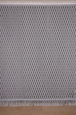 BAKLAVA MODEL BEYAZ RENK BAKLAVA MODEL BEYAZ RENK HAZIR İP PERDE 300*245 - AKÇA TEKSTİL