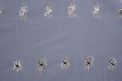 BRODE 1430 KIRIK BEYAZ RENK TEK KANAT Hazır dikilmiş Pileli Fon Perde 300*260 cm - 7