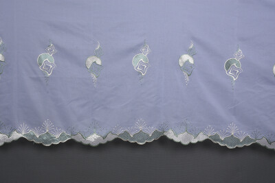 BRODE 1550 DESEN BEYAZ RENK TEK KANAT Hazır dikilmiş Pileli Fon Perde 300*260 cm - 4