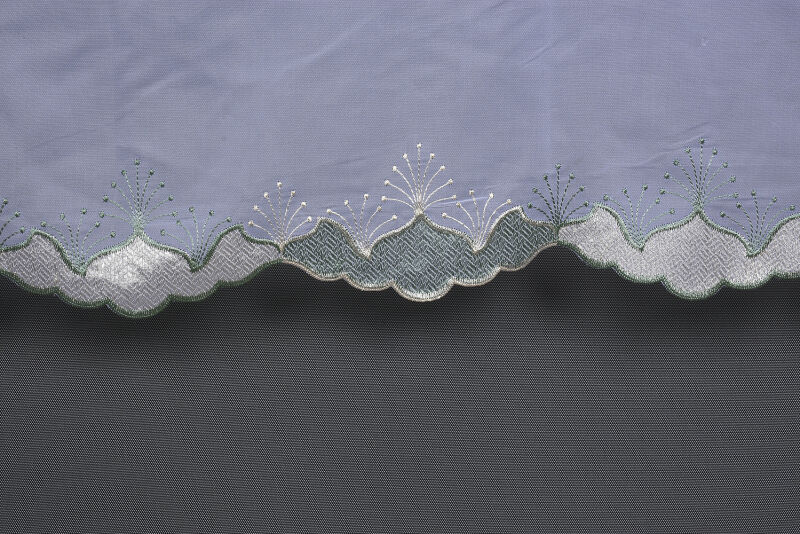 BRODE 1550 DESEN BEYAZ RENK TEK KANAT Hazır dikilmiş Pileli Fon Perde 300*260 cm - 5