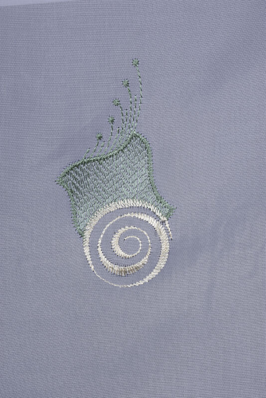 BRODE 1550 DESEN BEYAZ RENK TEK KANAT Hazır dikilmiş Pileli Fon Perde 300*260 cm - 9