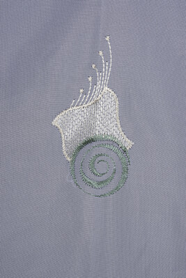 BRODE 1550 DESEN BEYAZ RENK TEK KANAT Hazır dikilmiş Pileli Fon Perde 300*260 cm - 10