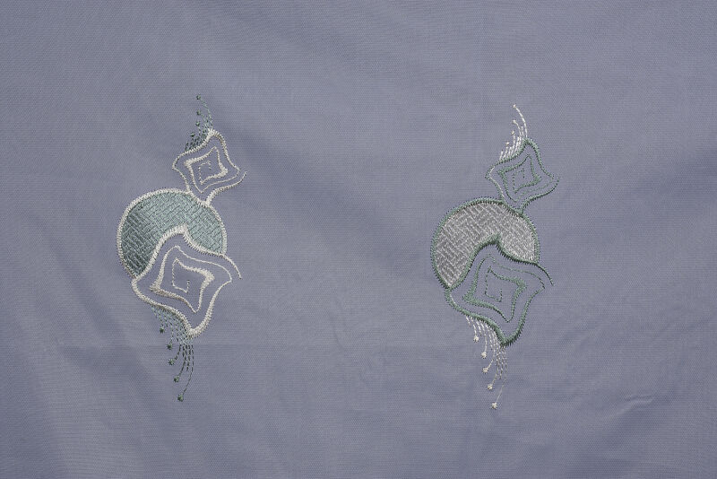 BRODE 1550 DESEN BEYAZ RENK TEK KANAT Hazır dikilmiş Pileli Fon Perde 300*260 cm - 11