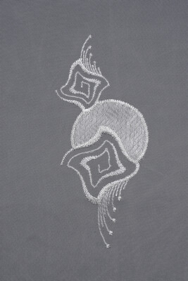 BRODE 1650 DESEN BEYAZ RENK TEK KANAT Hazır dikilmiş Pileli Fon Perde 300*260 cm - 12