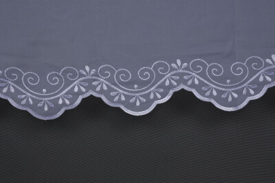 BRODE 1750 DESEN BEYAZ RENK TEK KANAT Hazır dikilmiş Pileli Fon Perde 300*260 cm - 4