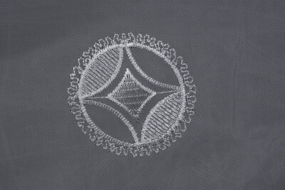 BRODE 1850 DESEN BEYAZ RENK TEK KANAT Hazır dikilmiş Pileli Fon Perde 300*260 cm - 5