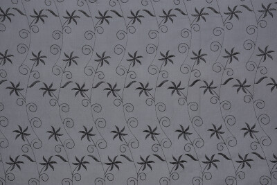 BRODE 2250 DESEN SİYAH RENK TEK KANAT Hazır dikilmiş Pileli Fon Perde 300*260 cm - 7