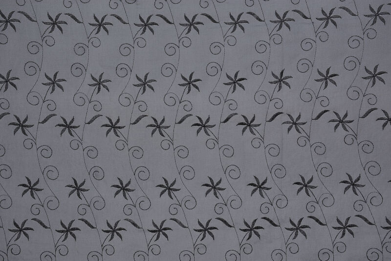 BRODE 2250 DESEN SİYAH RENK TEK KANAT Hazır dikilmiş Pileli Fon Perde 300*260 cm - 7