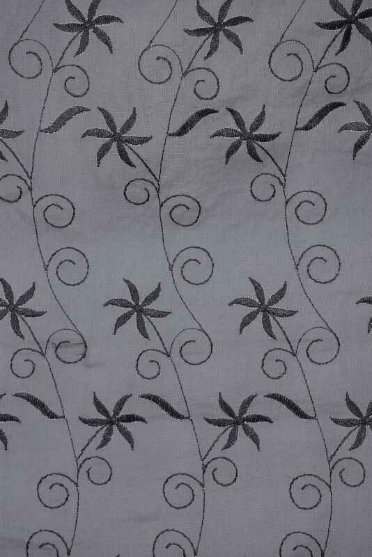 BRODE 2250 DESEN SİYAH RENK TEK KANAT Hazır dikilmiş Pileli Fon Perde 300*260 cm - 13