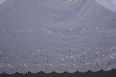 BRODE 2450 DESEN BEYAZ RENK TEK KANAT Hazır dikilmiş Pileli Fon Perde 300*260 cm - 10