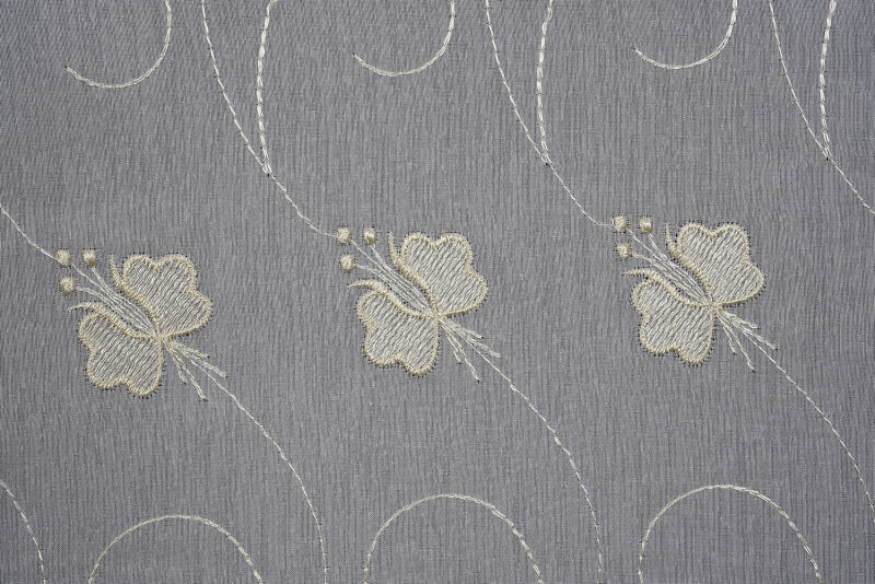 BRODE 2750 DESEN KREM RENK TEK KANAT Hazır dikilmiş Pileli Fon Perde 300*260 cm - 7