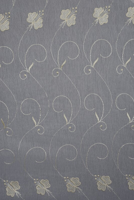 BRODE 2750 DESEN KREM RENK TEK KANAT Hazır dikilmiş Pileli Fon Perde 300*260 cm - 8