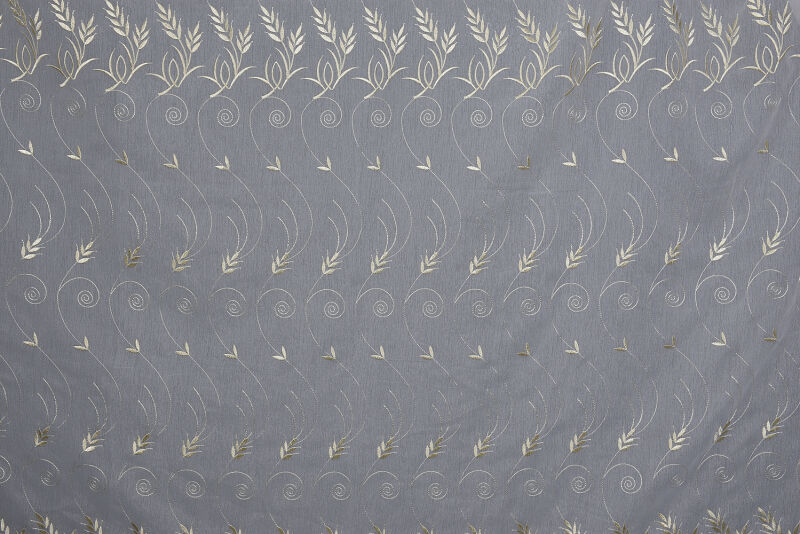 BRODE 2850 DESEN KREM RENK TEK KANAT Hazır dikilmiş Pileli Fon Perde 300*260 cm - 5