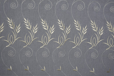 BRODE 2850 DESEN KREM RENK TEK KANAT Hazır dikilmiş Pileli Fon Perde 300*260 cm - 7