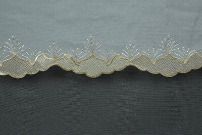 BRODE 3250 MODEL KIRIK BEYAZ RENK TEK KANAT Hazır dikilmiş Pileli Fon Perde 300*260 cm - 3