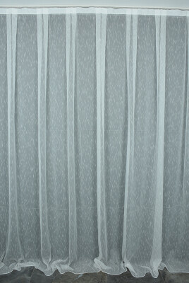 BRS MODEL BEYAZ RENK TEK KANAT Hazır dikilmiş Pileli Fon Perde 300*260 cm - 1