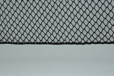 BÜYÜK BAKLAVA MODEL SİYAH RENK TEK KANAT Pileli Fon Perde 75*260 cm - 2