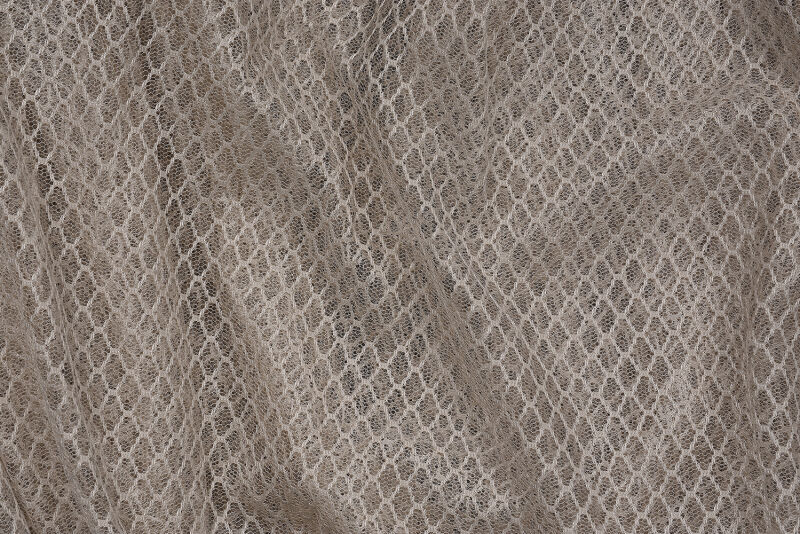 BÜYÜK BAKLAVA MODEL VİZON RENK TEK KANAT Hazır dikilmiş Pileli Fon Perde 300*260 cm - 6