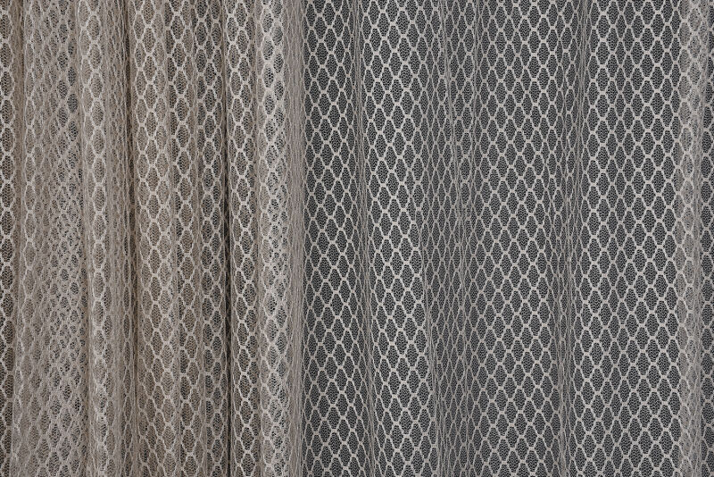 BÜYÜK BAKLAVA MODEL VİZON RENK TEK KANAT Hazır dikilmiş Pileli Fon Perde 300*260 cm - 2