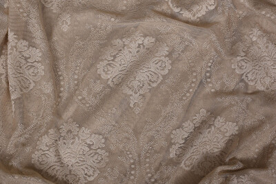 ÇERÇEVELİ DAMAKS VİZON RENK TEK KANAT Hazır dikilmiş Pileli Fon Perde 300*260 cm - 7