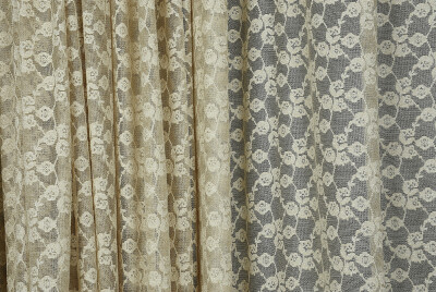 ÇİÇEK MODEL VİZON RENK TEK KANAT Hazır dikilmiş Pileli Fon Perde 300*260 cm - 3