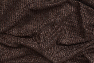 ÇİZGİLİ MODEL ACI KAHVE RENK TEK KANAT Pileli Fon Perde 75*260 cm - 6