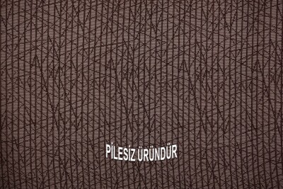 ÇİZGİLİ MODEL ACI KAHVE RENK TEK KANAT PİLESİZ Hazır dikilmiş Fon Perde 150*260 cm - 3