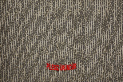 ÇİZGİLİ MODEL GOLD RENK TEK KANAT PİLESİZ Hazır Fon Perde 200*260 cm - 2
