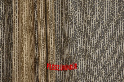 ÇİZGİLİ MODEL GOLD RENK TEK KANAT PİLESİZ Hazır Fon Perde 200*260 cm - 5