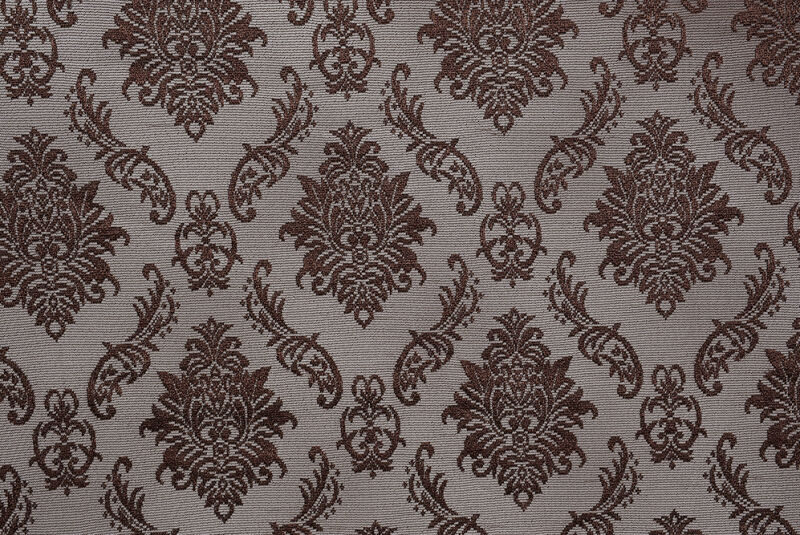 DAMAKS MODEL ACI KAHVE RENK TEK KANAT Pileli Fon Perde 75*260 cm - 1