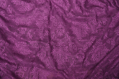 DAMAKS MOR RENK TEK KANAT Hazır dikilmiş Pileli Fon Perde 75*260 cm - 2