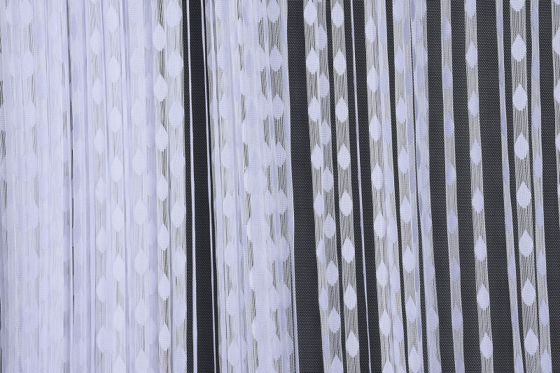 DAMLA MODEL BEYAZ RENK HAZIR İP PERDE 300*270 cm - 1