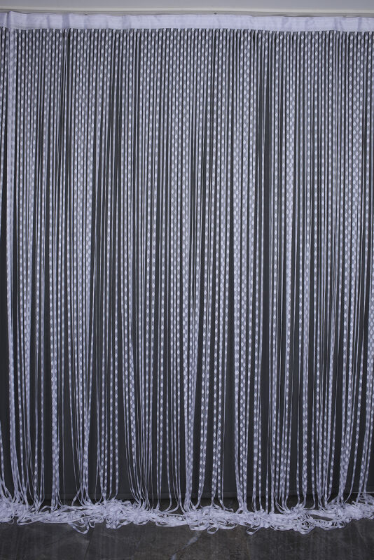 DAMLA MODEL BEYAZ RENK HAZIR İP PERDE 300*270 cm - 2