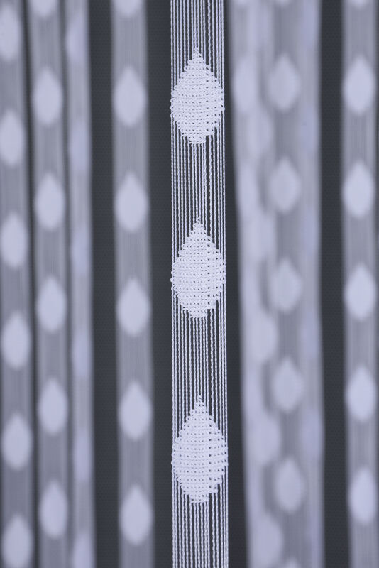 DAMLA MODEL BEYAZ RENK HAZIR İP PERDE 300*270 cm - 5