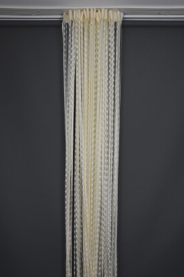 DAMLA MODEL KREM RENK HAZIR İP PERDE 300*270 cm - 6