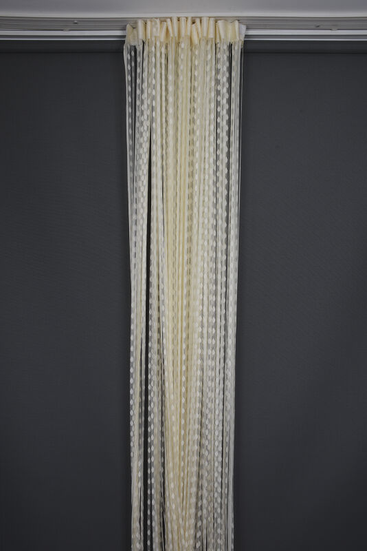 DAMLA MODEL KREM RENK HAZIR İP PERDE 300*270 cm - 6