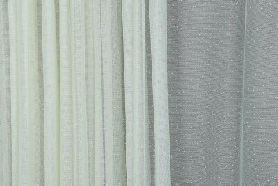 DANTEL MODEL KREM RENK TEK KANAT Hazır dikilmiş Pileli Fon Perde 300*260 cm - 3