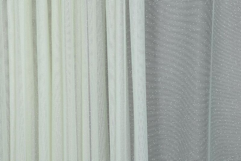 DANTEL MODEL KREM RENK TEK KANAT Hazır dikilmiş Pileli Fon Perde 300*260 cm - 3