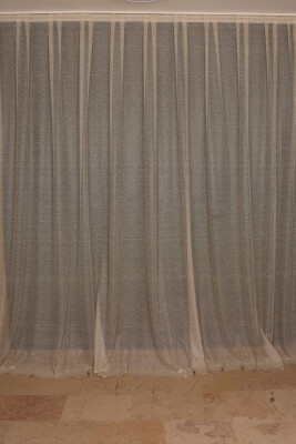 DAR ETEK MODEL GOLD RENK TEK KANAT Hazır Pileli Fon Perde 300*260 - 2