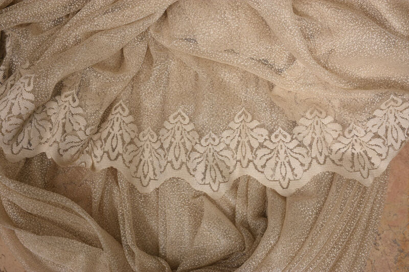 DAR ETEK MODEL GOLD RENK TEK KANAT Hazır Pileli Fon Perde 300*260 - 8