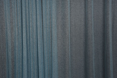 DAR ETEK MODEL MAVİ RENK TEK KANAT Hazır Pileli Fon Perde 300*260 - 7