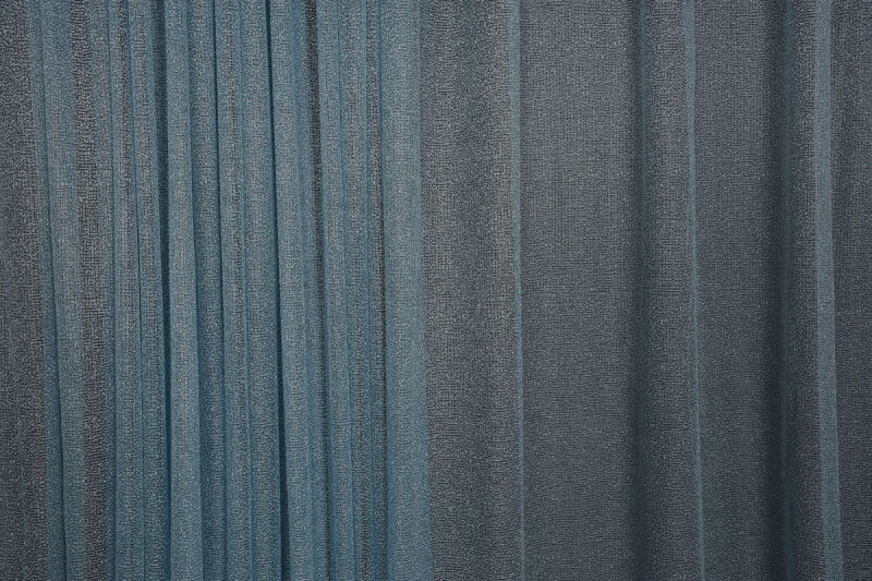 DAR ETEK MODEL MAVİ RENK TEK KANAT Hazır Pileli Fon Perde 300*260 - 7