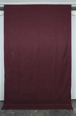 DOKUMA BORDO RENK (EKSTRAFOR BÜZGÜLÜ) TEK KANAT FON PERDE 150x260 CM - 1
