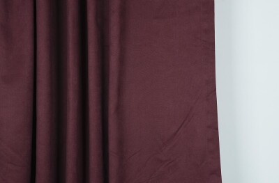 DOKUMA BORDO RENK (EKSTRAFOR BÜZGÜLÜ) TEK KANAT FON PERDE 150x260 CM - 4