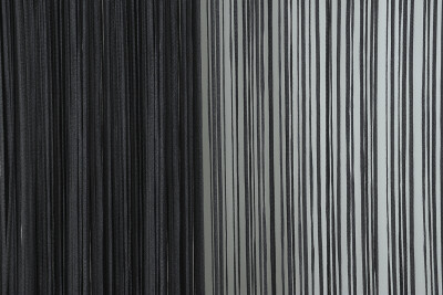 DÜZ İP MODEL 100 Cm EN 280 Cm BOY KOYU ANTRASİT RENK HAZIR İP PERDE - 2