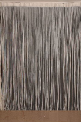 DÜZ İP MODEL KREM RENK HAZIR İP PERDE 300*270 - 2