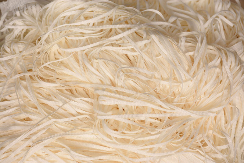 DÜZ İP MODEL KREM RENK HAZIR İP PERDE 300*270 - 6