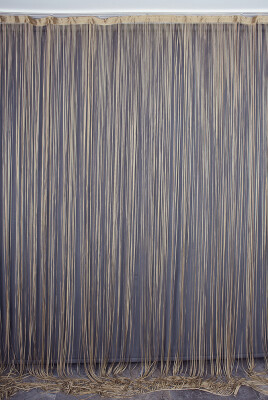 DÜZ İP MODEL VİZON ÇİFT RENK HAZIR İP PERDE 300*270 - 2