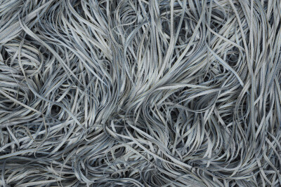 DÜZ İP PERDE 100 Cm En 210 Cm Boy GRİ ÇİFT RENK HAZIR İP PERDE - 6